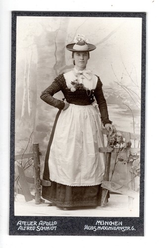 Cdv foto junge - dame, in
