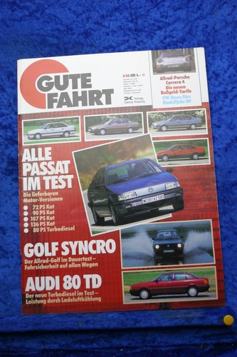Gute fahrt porsche - gute, 8/88