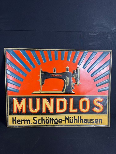 Altes blechschild mundlos - altes,