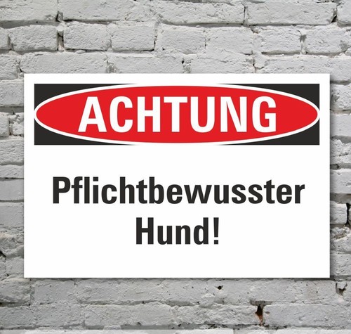 Schild achtung - schild,