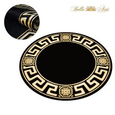 Teppich Rund Schwarz 200x200