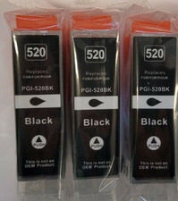 3x Black 520bk Patronen