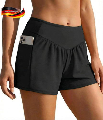 Damen badeshorts high waist - damen,