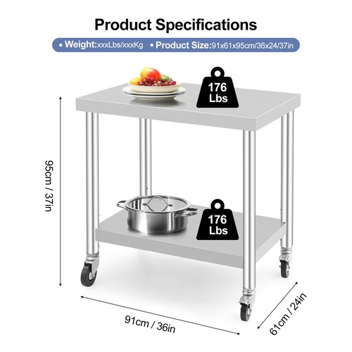 Arbeitstisch edelstahl gastro - arbeitstisch,