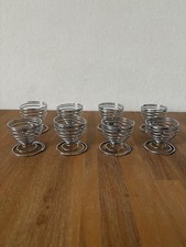 Eierbecher aus Metall in Silber 8 Stück