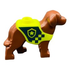 LEGO Polizeihund Braun Hund