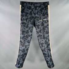 Palm Angels Größe XL Marine Schwarz Camouflage Polyester Jogginghose