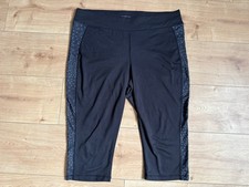 ? TCM Tchibo active 3/4 Damen Sporthose Leggings Gr. XL Tasche Reflex Fitness  