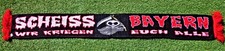 Fun Spass Anti Schal Bayern Motiv 8  Fan Kurve Block Sammler +NEU+ 150x15 cm +