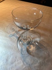 2Stück Rosenthal Cupola Glas Studio-Linie Doppelstiel Sektschale