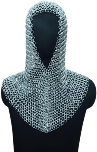 Aluminium kettenhemd coif - aluminium,