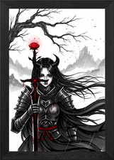 Anime Mädchen mit Schwert