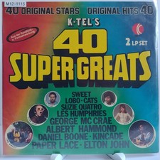 Various – K-Tel's 40 Super Greats, 12" Vinyl (F/G), K-Tel, M12-1115