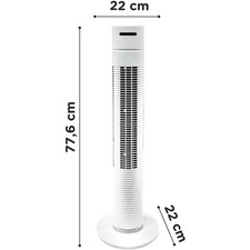 OK. OFT 78321 Tower Fan. Standventilator, Weiß