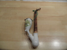 Alte Tabakpfeife Tabakspfeife Porzellan Holz Jägerpfeife Fassan Deko Vintage