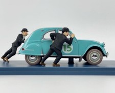 HERGE TIM UND STRUPPI DER CITROEN 2CV DER RALLYE #54 Autofigur 1/24 Authentische