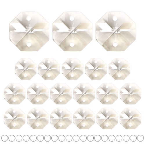 20pcs kristall prismen - kristall, mit