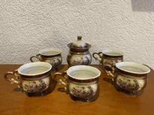 Keramik Service mit 5 Tassen
