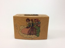 Spartopf Spardose Holz Märchen Frau Holle Hans im Glück Sparkasse Stade 60er