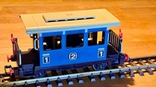 Playmobil blauer Personenwaggon Spur G 1980