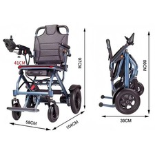 Leichter Elektrorollstuhl faltbar 150kg Traglast, 500W Motor, 10-15km Reichweite
