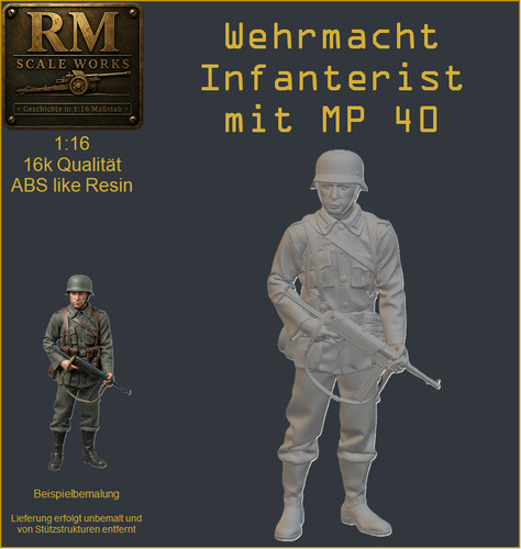 Ww2 wehrmacht figur - 1:16,