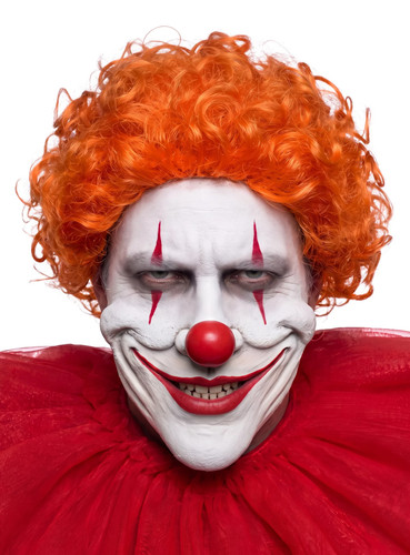 Grinseclown teilmaske zum - teilmaske,