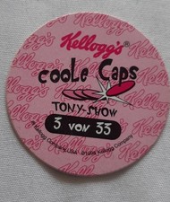 Kellogg's Coole Caps 1995 Holo 3D / Wackelbilder Werbung Pog Slammers Chips Pogs