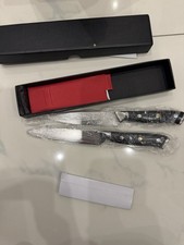 XITUO Damaststahl Steakmesser G10 Griff Messerset 2er Set