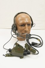 #4 US Vintage Headset SA-142/GSA-6 Switchbox mit Kopfhörer Kehlkopfmikrofon