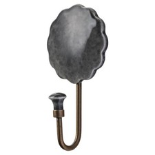 Wandhaken Haken 'Nobilia' grau Keramik Metall Vintage Skandinavisch Lene Bjerre