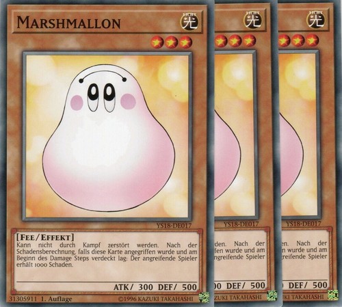 Yugioh marshmallon - yugioh, 3x
