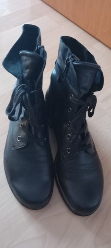 Softe schwarze leder boots - softe, von