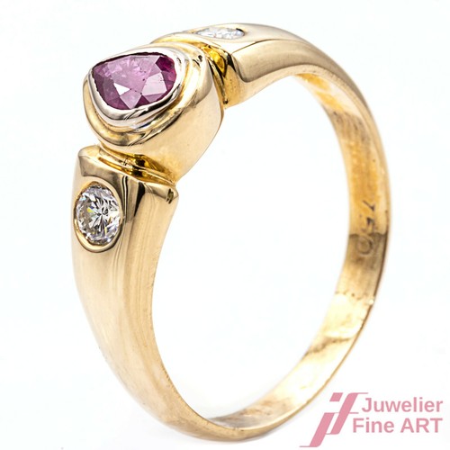 Ring 750 gelbgold mit - 750,