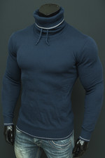 GEILER ROLLI ROLLKRAGEN PULLI STRICK PULLOVER VINTAGE WINTER SWEATER KNIT WARM L