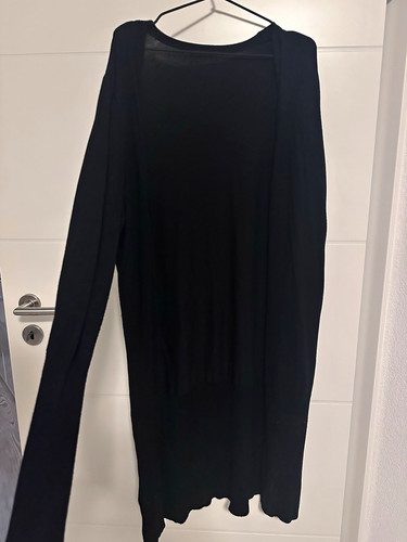 Strickmantel schwarz langarm - schwarz,