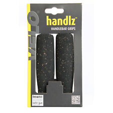 Velo Lenkergriffe Kork schwarz/braun Fahrrad Griffe Griff Korkgriffe