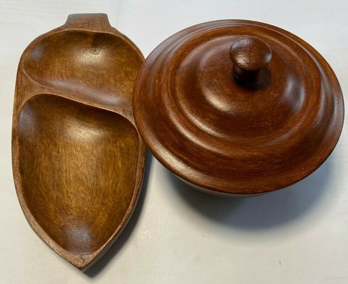 Alte holzdose mit deckel und - alte,