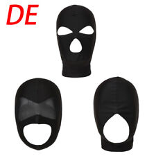 Erwachsener Kopfbedeckungen Netz Balaclava Hood Cosplay Gesichtsmaske Schwarz