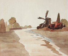 Weite Flusslandschaft mit