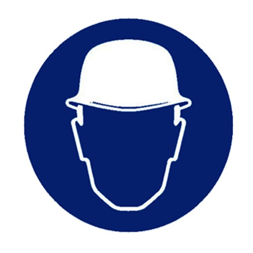 Gebotszeichen kopfschutz - gebotszeichen,