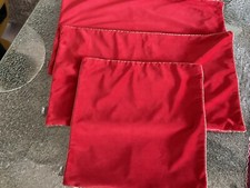 Kissenhüllen Samt PAD rot 3 Stück neuwertig