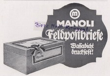 BERLIN, Werbung 1916, Manoli AG Zigaretten