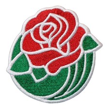 Vintage Rose Bowl embroidered