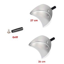 Potis Kebabschaufel Gyros Döner Schaufel Edelstahl Griff 26 27 30 cm