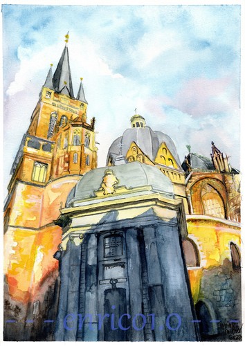 Aachen hoher dom - dom, zu