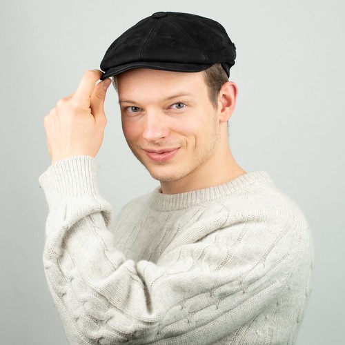 Bugatti leder flatcap herren - bugatti,