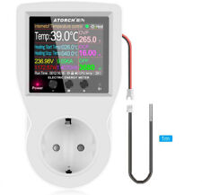 SMART Steckdose Thermostat WIFI mit Fühler Stromverbrauch Zähler Klima Kosten AP