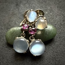 Ohrringe Silber Mondstein
