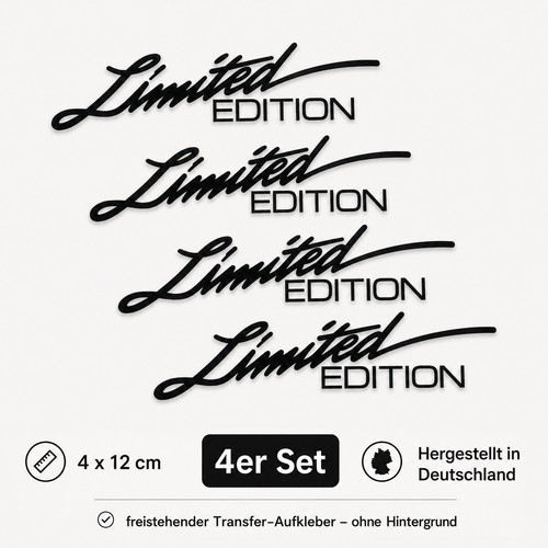 Stück aufkleber limited - stück,